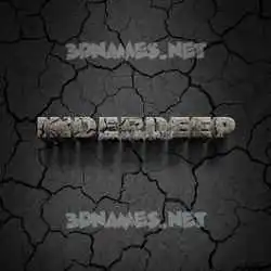 inderdeep in Cracked Stone style - 3D name wallpaper