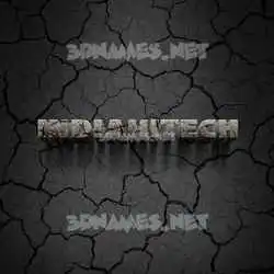 indiahitech in Cracked Stone style - 3D name wallpaper