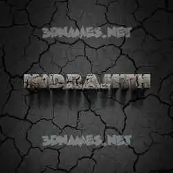 indrajith in Cracked Stone style - 3D name wallpaper