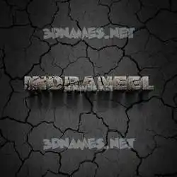 indraneel in Cracked Stone style - 3D name wallpaper
