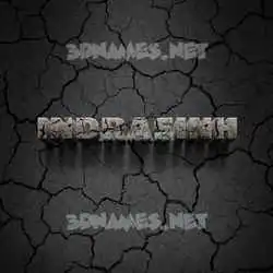 indrasinh in Cracked Stone style - 3D name wallpaper
