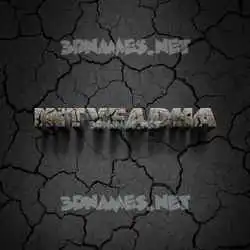 intyfadha in Cracked Stone style - 3D name wallpaper