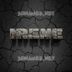 irene in Cracked Stone style - 3D name wallpaper