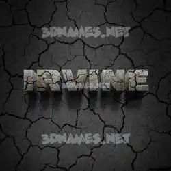 irvine in Cracked Stone style - 3D name wallpaper