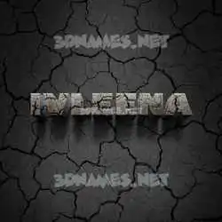 ivleena in Cracked Stone style - 3D name wallpaper