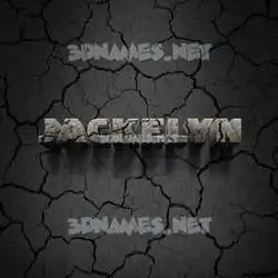 jackelyn in Cracked Stone style - 3D name wallpaper