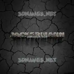 jackermann in Cracked Stone style - 3D name wallpaper