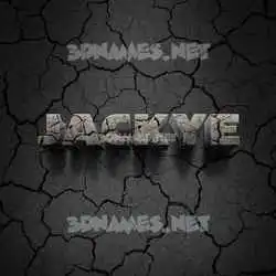 jackye in Cracked Stone style - 3D name wallpaper
