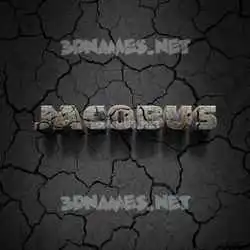 jacobus in Cracked Stone style - 3D name wallpaper