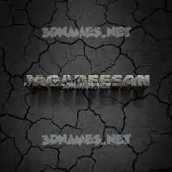 jagadeesan in Cracked Stone style - 3D name wallpaper