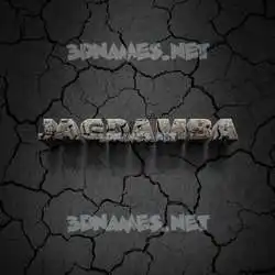 jagdamba in Cracked Stone style - 3D name wallpaper