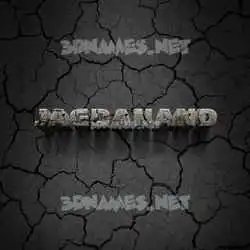 jagdanand in Cracked Stone style - 3D name wallpaper