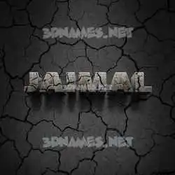 jaimal in Cracked Stone style - 3D name wallpaper