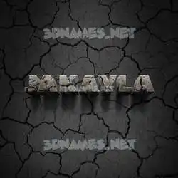 jakayla in Cracked Stone style - 3D name wallpaper