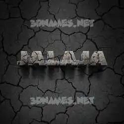 jalaja in Cracked Stone style - 3D name wallpaper