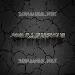 jalalpuram in Cracked Stone style - 3D name wallpaper