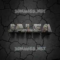 jalea in Cracked Stone style - 3D name wallpaper