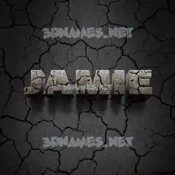 jamie in Cracked Stone style - 3D name wallpaper