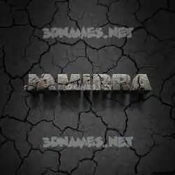 jamirra in Cracked Stone style - 3D name wallpaper