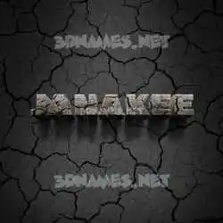 janakee in Cracked Stone style - 3D name wallpaper