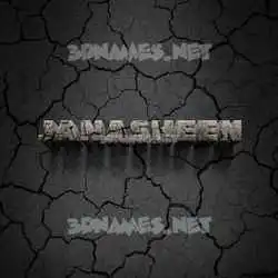 janasheen in Cracked Stone style - 3D name wallpaper