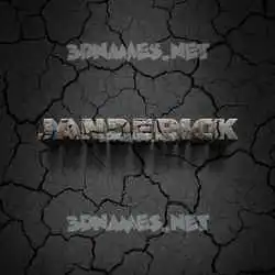 janderick in Cracked Stone style - 3D name wallpaper
