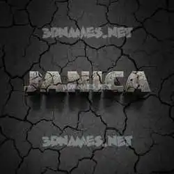 janica in Cracked Stone style - 3D name wallpaper