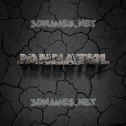 jannatul in Cracked Stone style - 3D name wallpaper