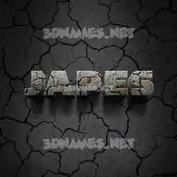 japes in Cracked Stone style - 3D name wallpaper