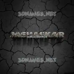 jashaskar in Cracked Stone style - 3D name wallpaper
