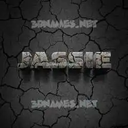 jassie in Cracked Stone style - 3D name wallpaper