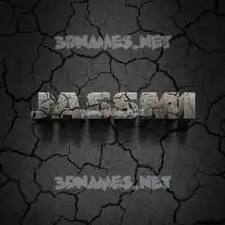 jassmi in Cracked Stone style - 3D name wallpaper