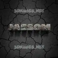 jassom in Cracked Stone style - 3D name wallpaper