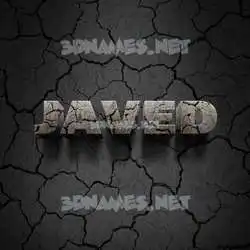 javed in Cracked Stone style - 3D name wallpaper