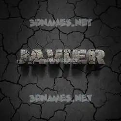 javier in Cracked Stone style - 3D name wallpaper