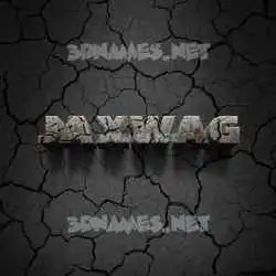 jaxwag in Cracked Stone style - 3D name wallpaper