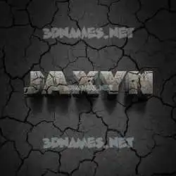 jaxyn in Cracked Stone style - 3D name wallpaper