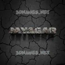 jayagar in Cracked Stone style - 3D name wallpaper