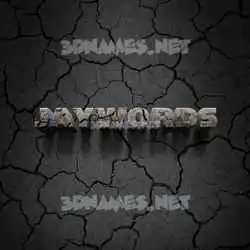 jaywords in Cracked Stone style - 3D name wallpaper