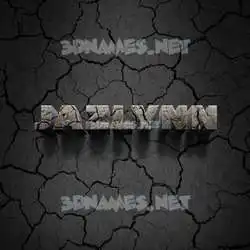 jazlynn in Cracked Stone style - 3D name wallpaper