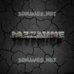 jazzmine in Cracked Stone style - 3D name wallpaper