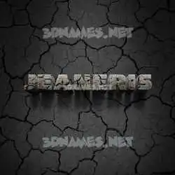 jeaneris in Cracked Stone style - 3D name wallpaper