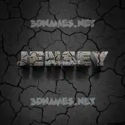jensey in Cracked Stone style - 3D name wallpaper
