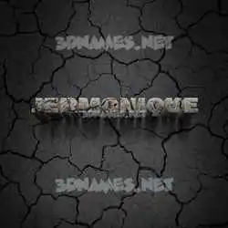 jermonique in Cracked Stone style - 3D name wallpaper