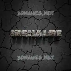 jeshalee in Cracked Stone style - 3D name wallpaper
