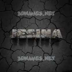 jesina in Cracked Stone style - 3D name wallpaper