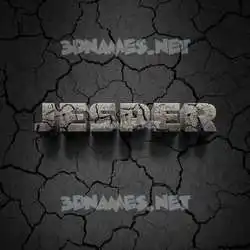 jesper in Cracked Stone style - 3D name wallpaper