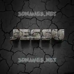 jessu in Cracked Stone style - 3D name wallpaper