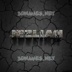jezliah in Cracked Stone style - 3D name wallpaper
