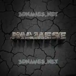 jhamese in Cracked Stone style - 3D name wallpaper